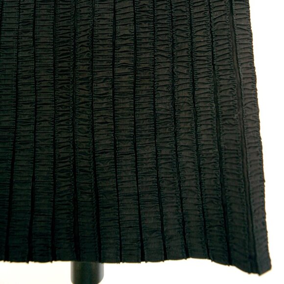 Sz 2 Club Monaco Black Pleated Textural‎ Pull On Stretch Pencil Skirt - Picture 3 of 8